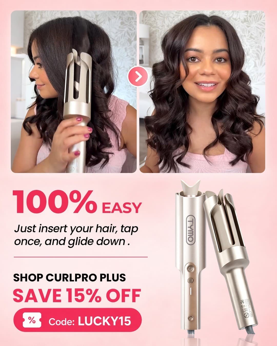 TYMO Beauty · Before and After ad