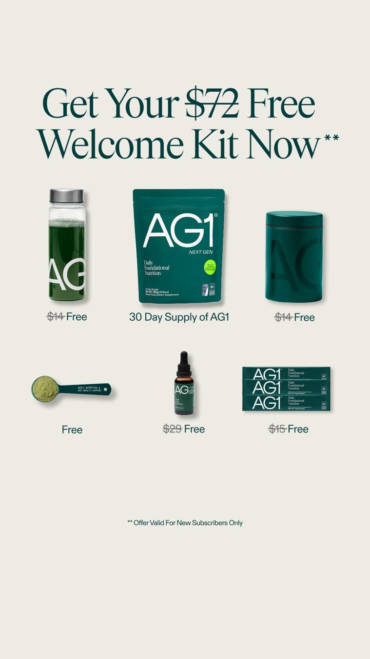 AG1 by Athletic Greens · Offer-First Banner ad