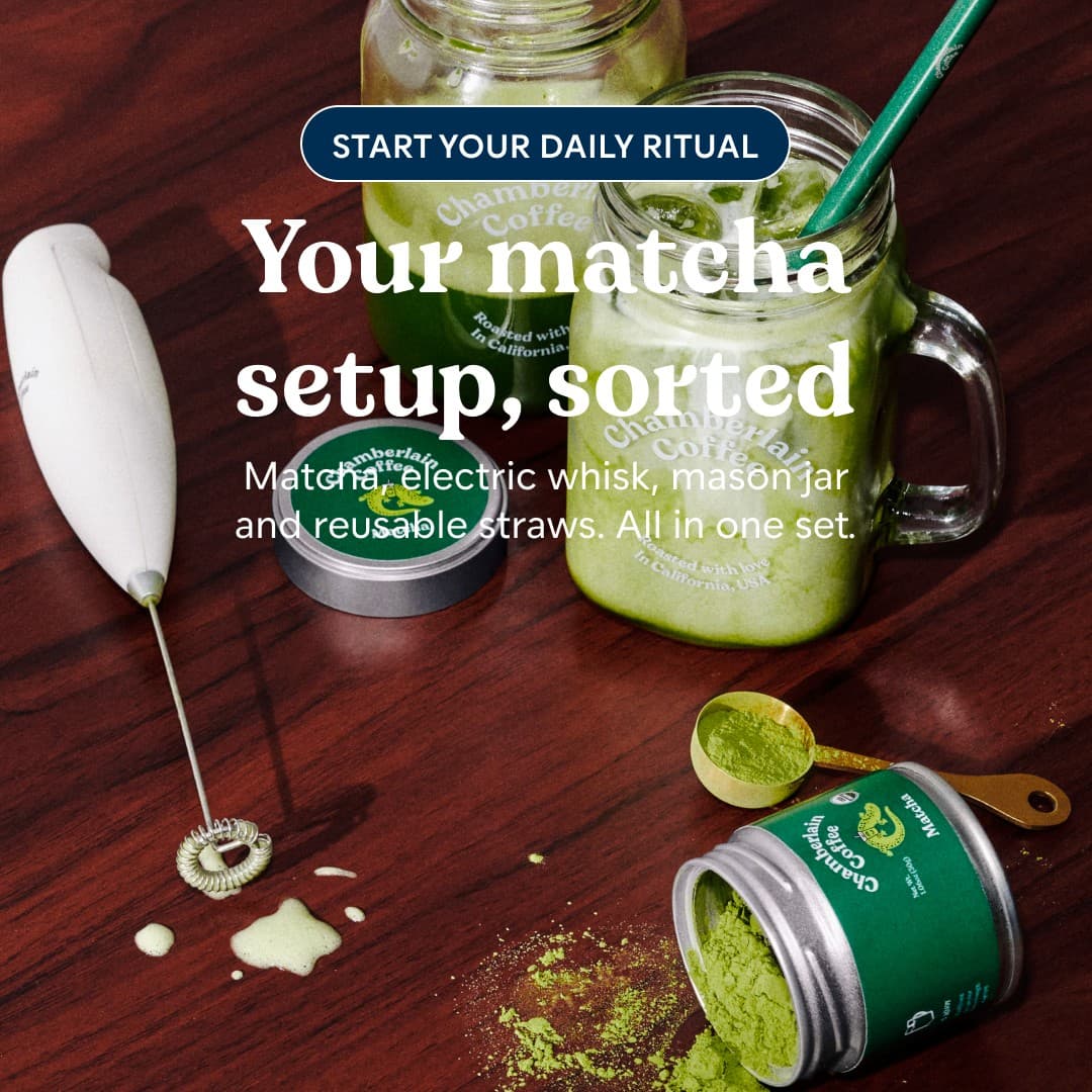 Chamberlain Coffee · Flatlay ad