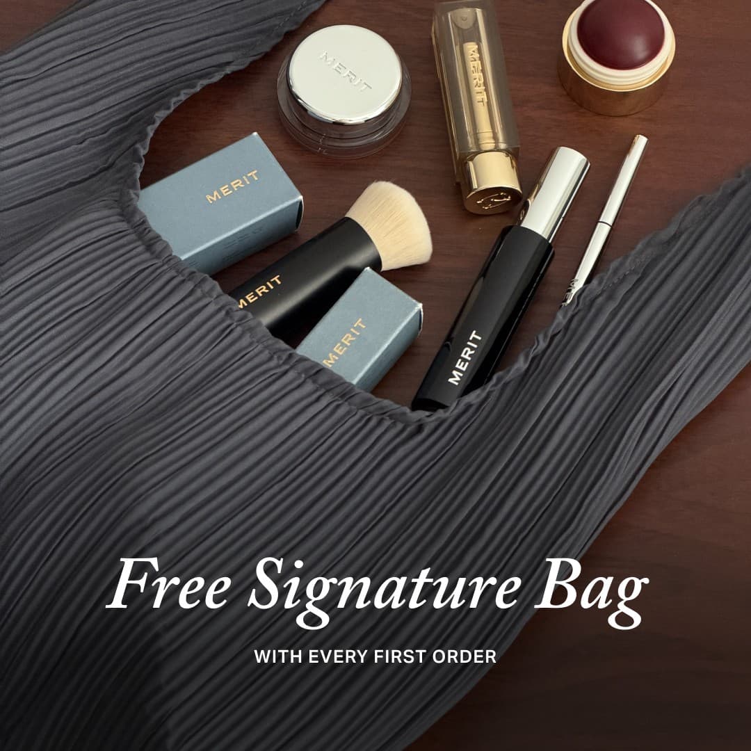 MERIT · Flatlay ad