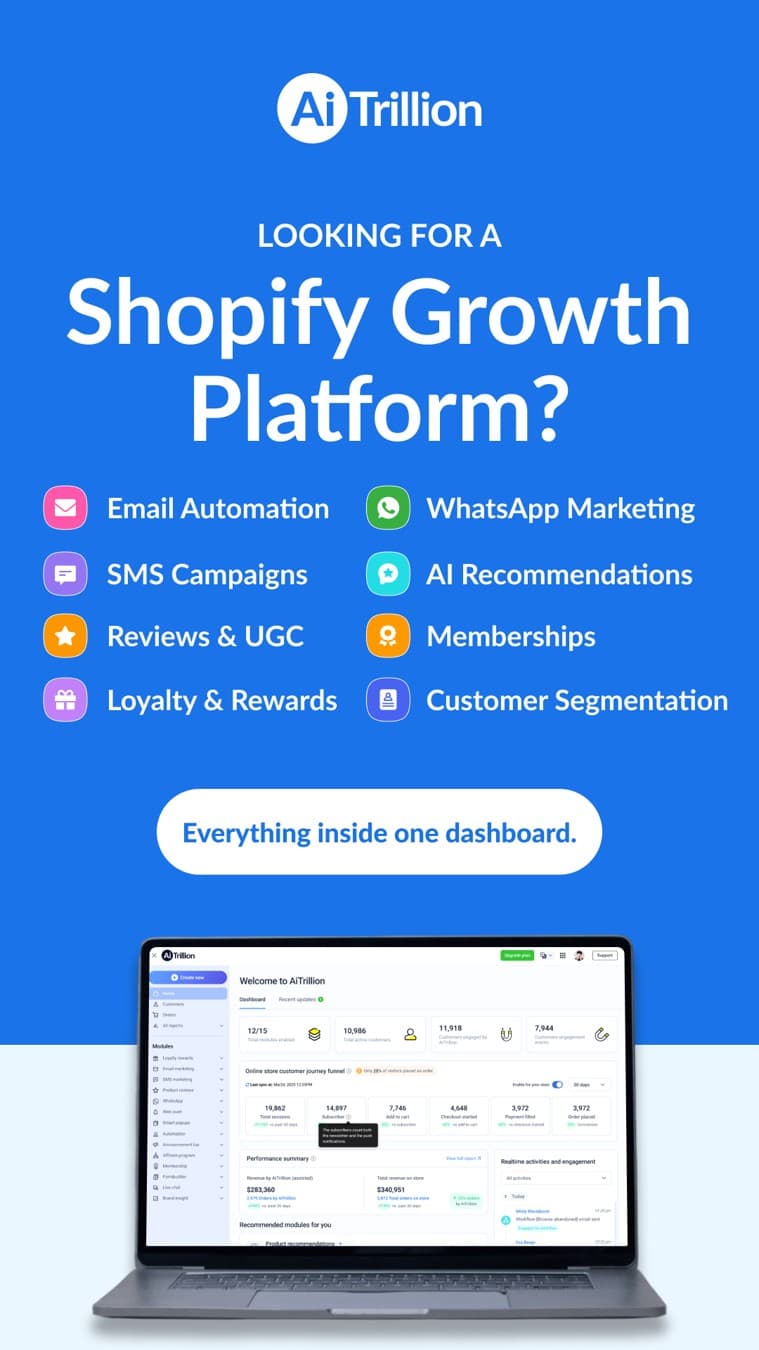 AiTrillion · Product UI Demo ad