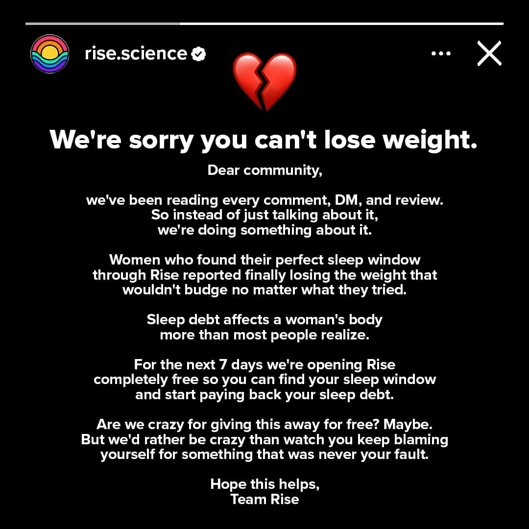 Rise Science · Social Media Mockup ad