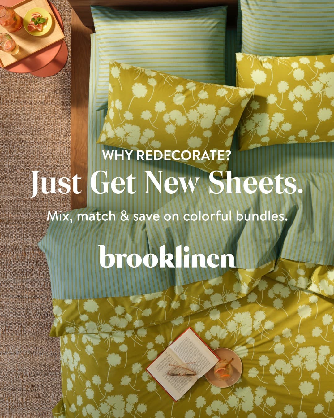 Brooklinen · Flatlay ad