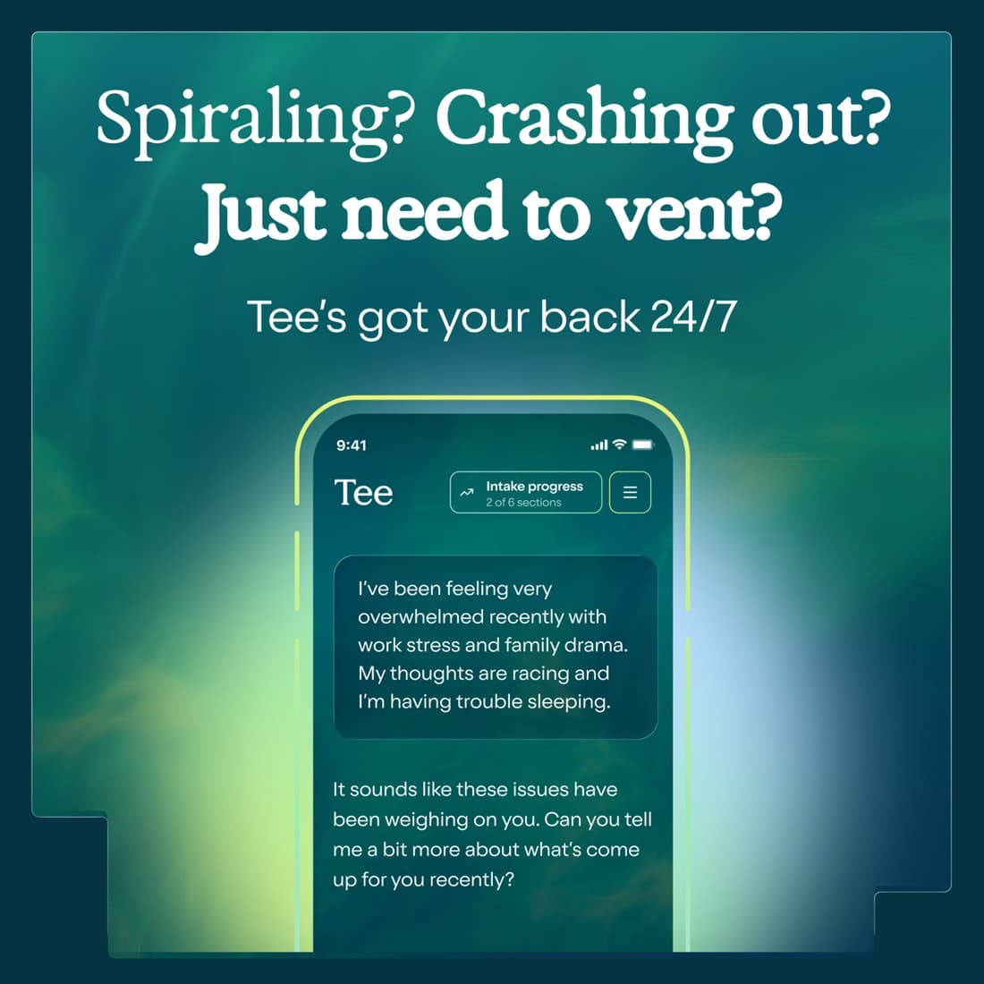 Talkspace · Text Message ad