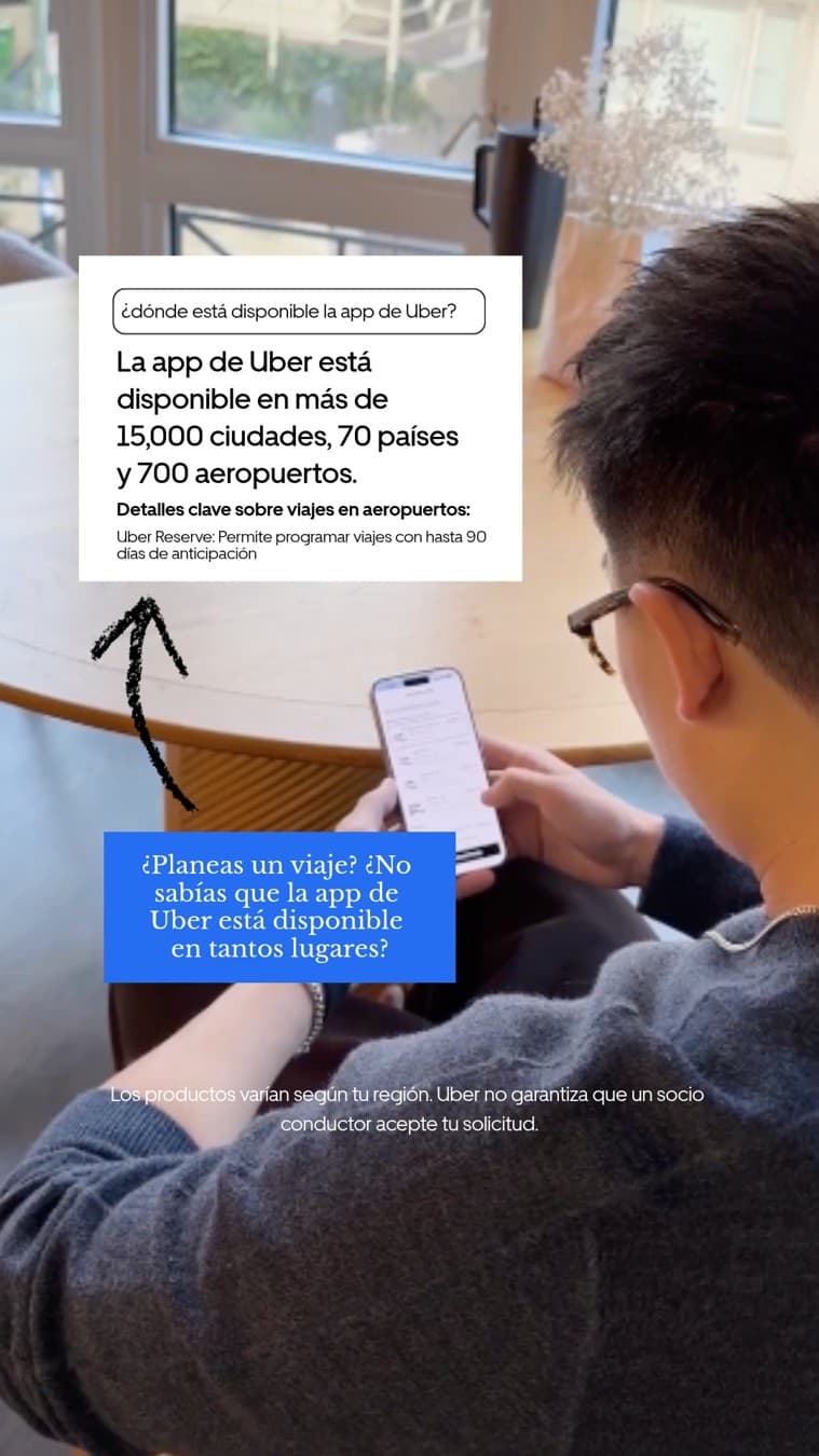 Uber · UGC Overlay ad