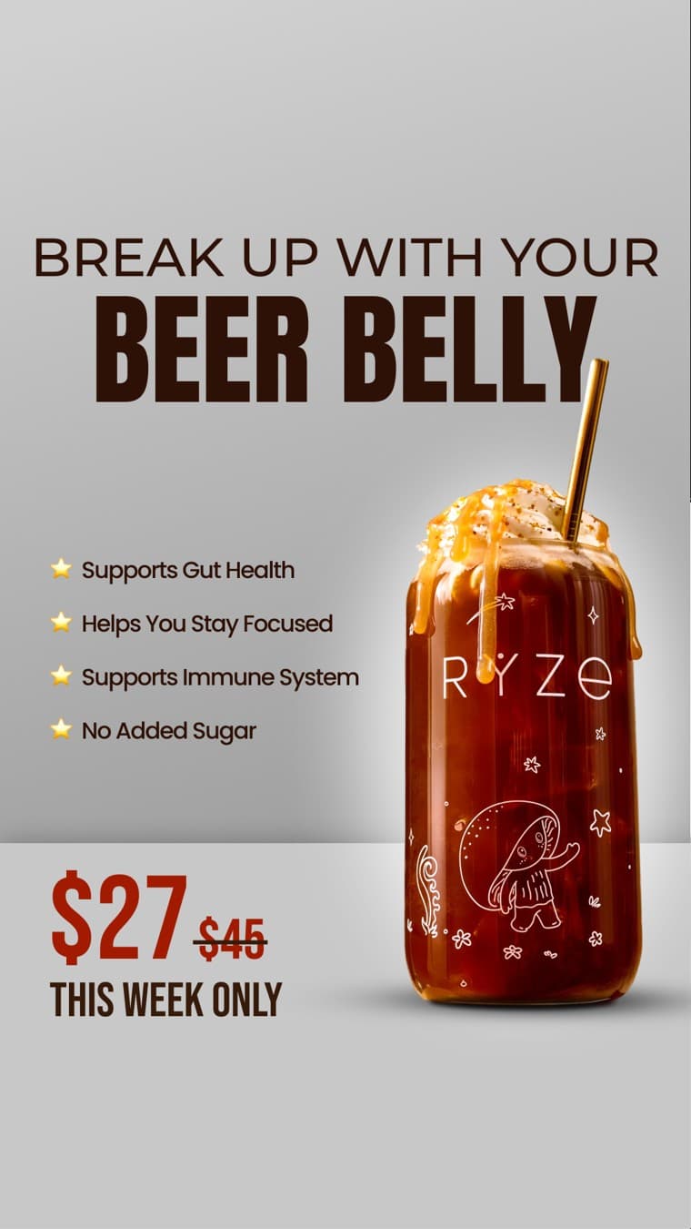 RYZE Superfoods · Offer-First Banner ad