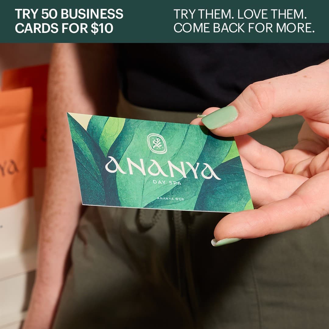 VistaPrint · Offer-First Banner ad