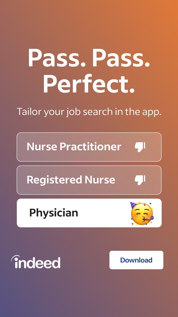 Indeed · Native Search ad