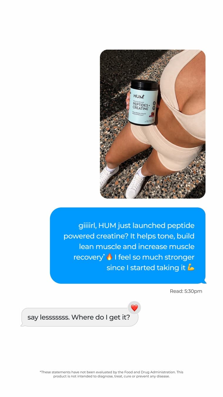 HUM Nutrition · Text Message ad