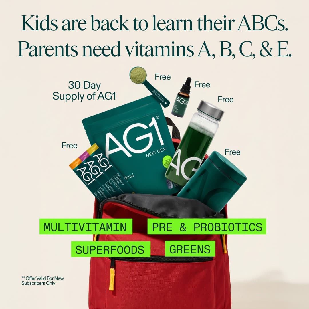 AG1 by Athletic Greens · Offer-First Banner ad