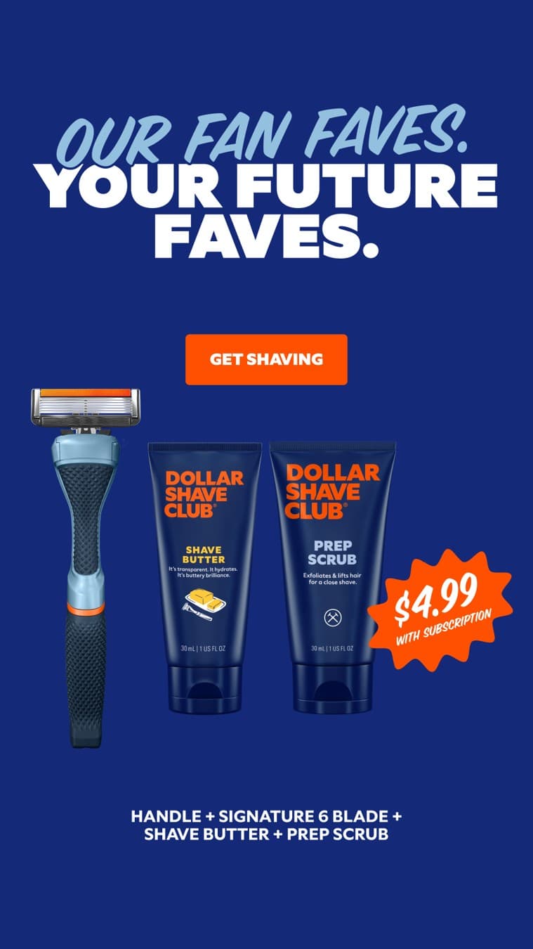 Dollar Shave Club · Offer-First Banner ad