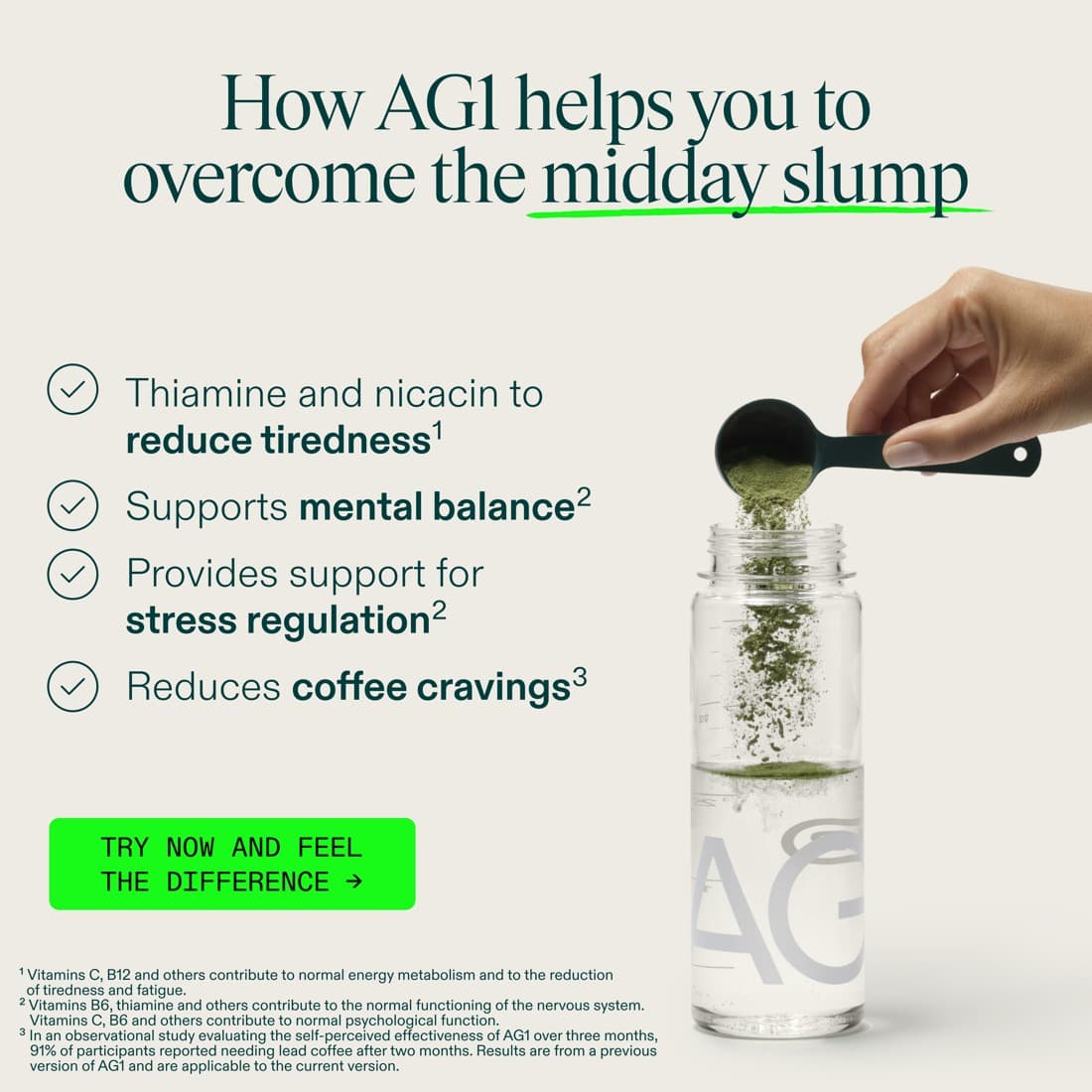 AG1 by Athletic Greens · Listicle ad