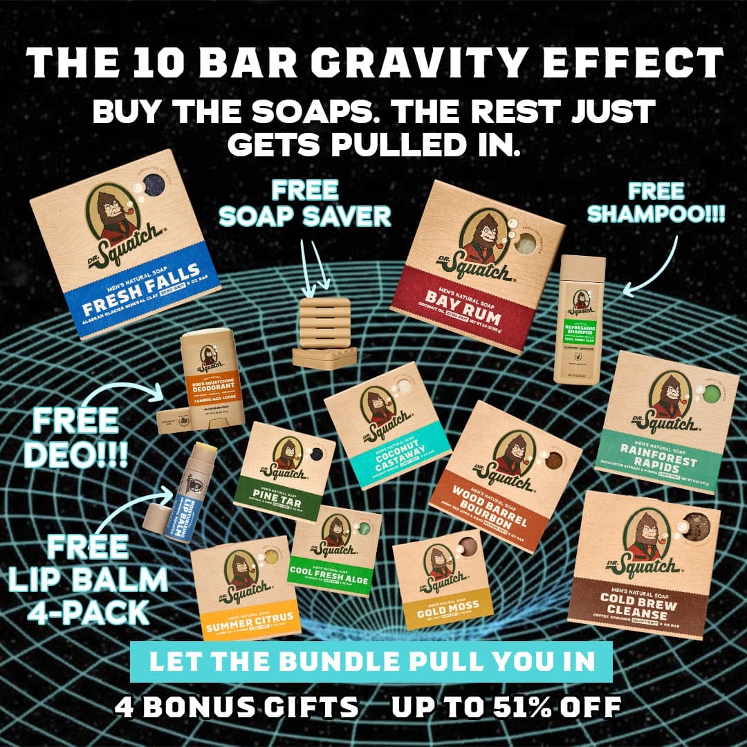 Dr. Squatch Ā· Offer-First Banner ad