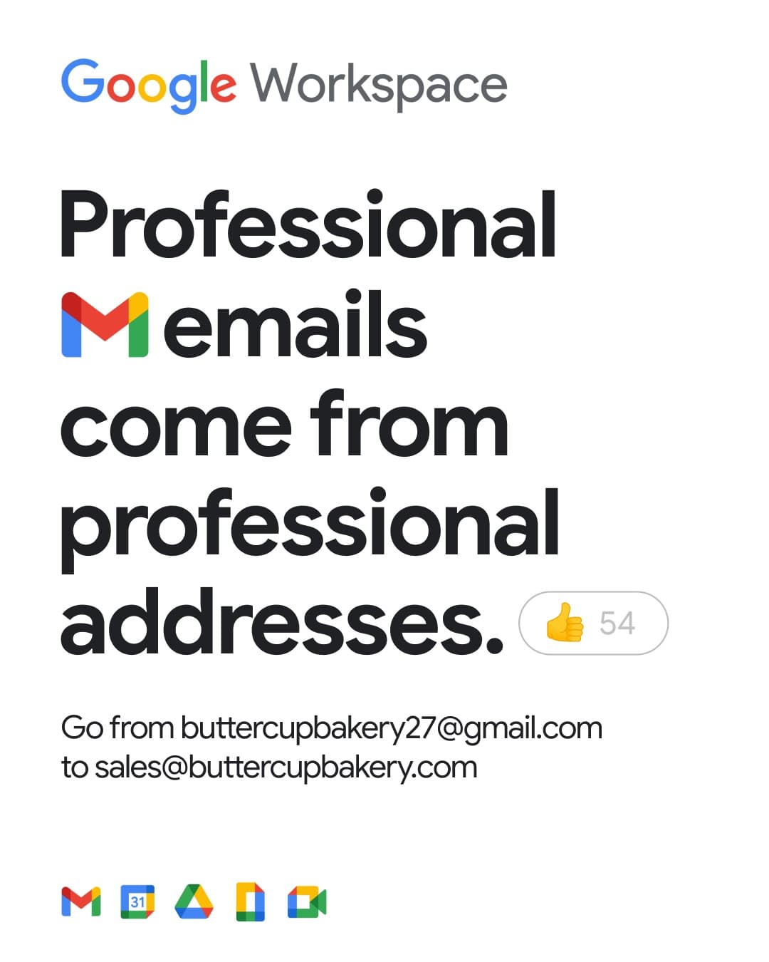 Google Workspace · Before and After ad