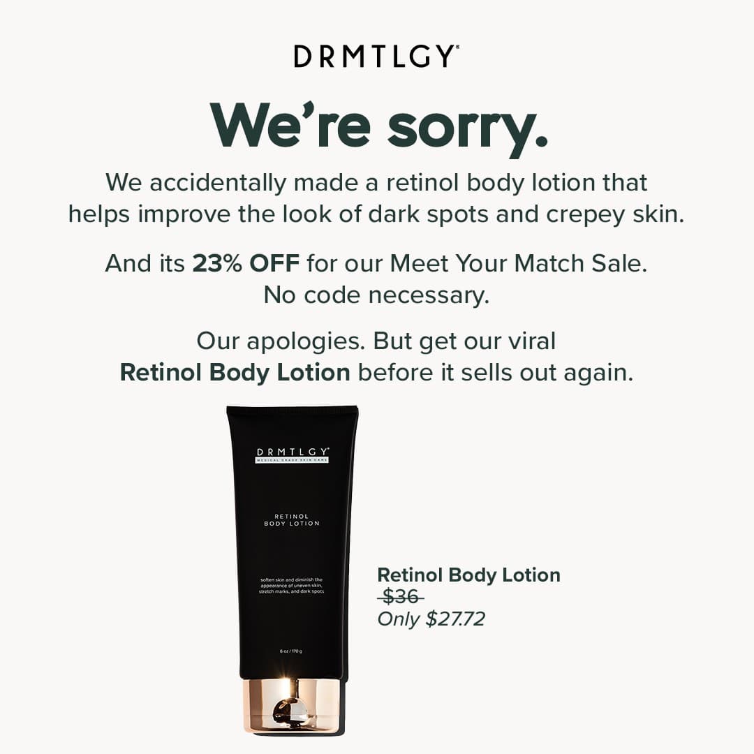 DRMTLGY · Offer-First Banner ad