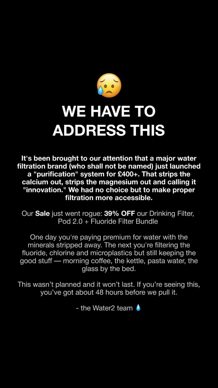 Water2 · Offer-First Banner ad