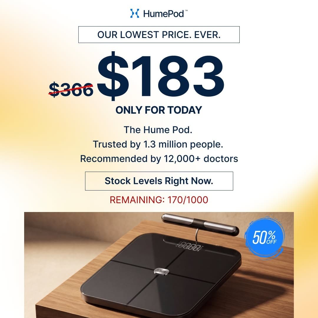 Hume Health · Offer-First Banner ad