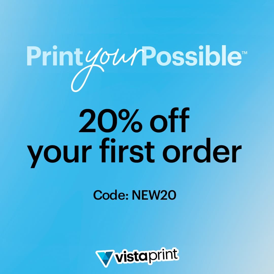 VistaPrint · Offer-First Banner ad