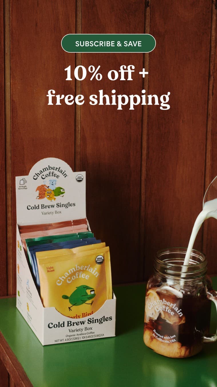 Chamberlain Coffee · Offer-First Banner ad