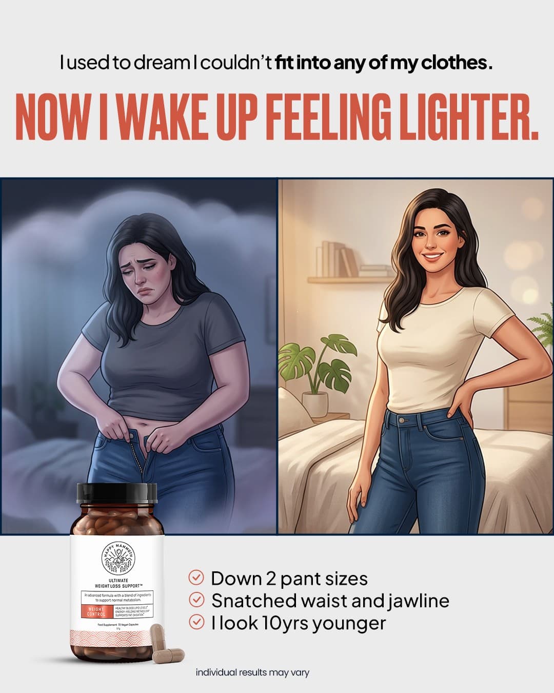 Happy Mammoth EU · Before and After ad