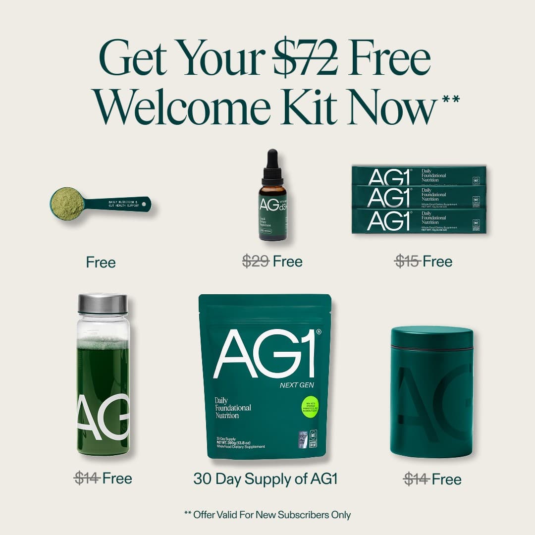 AG1 by Athletic Greens · Offer-First Banner ad