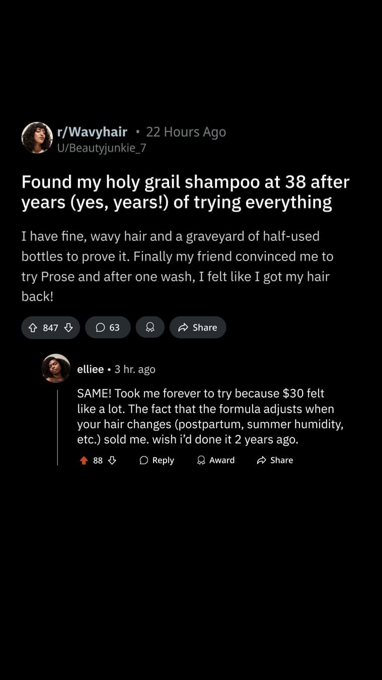 Prose · Social Comments ad