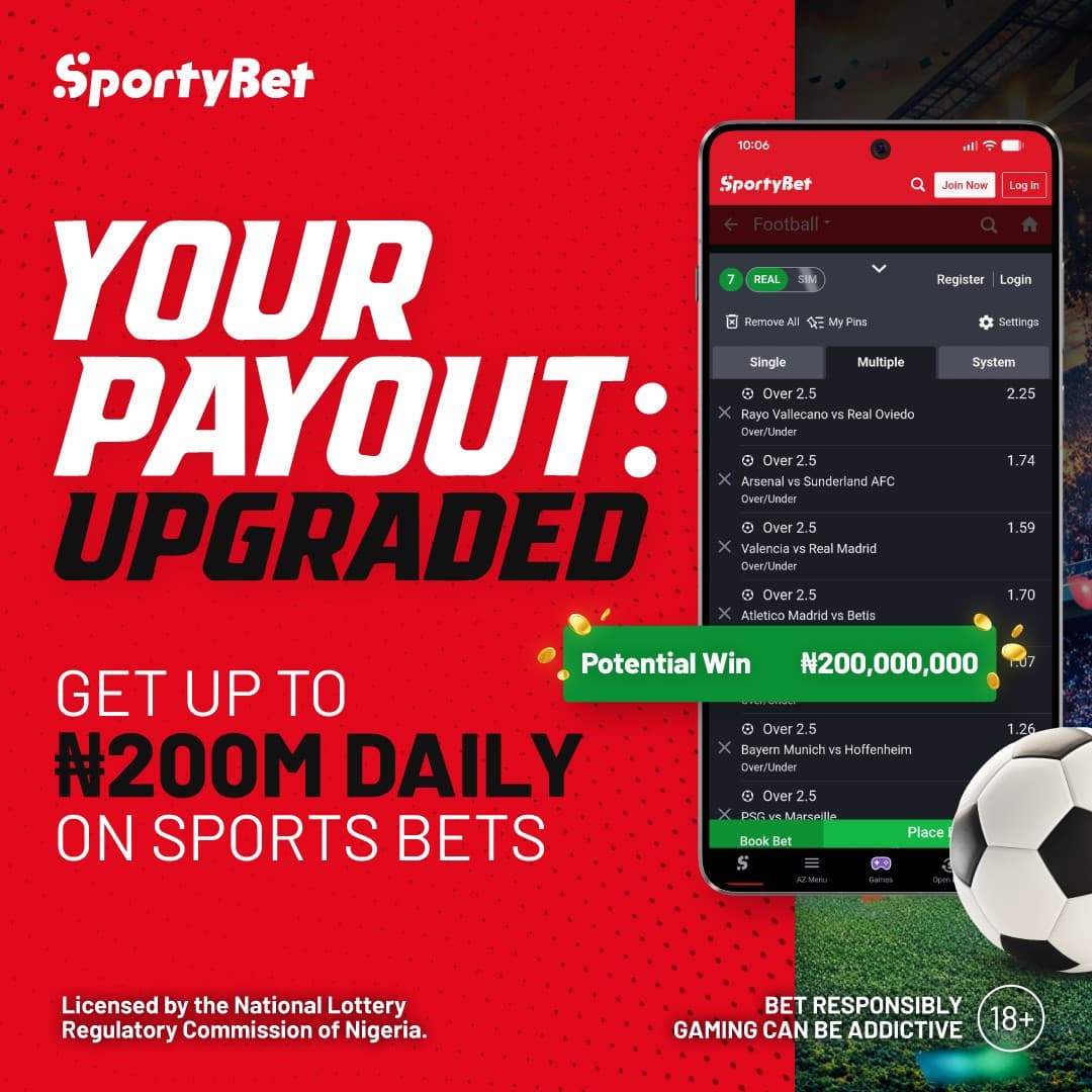 SportyBet Nigeria ยท Offer-First Banner ad