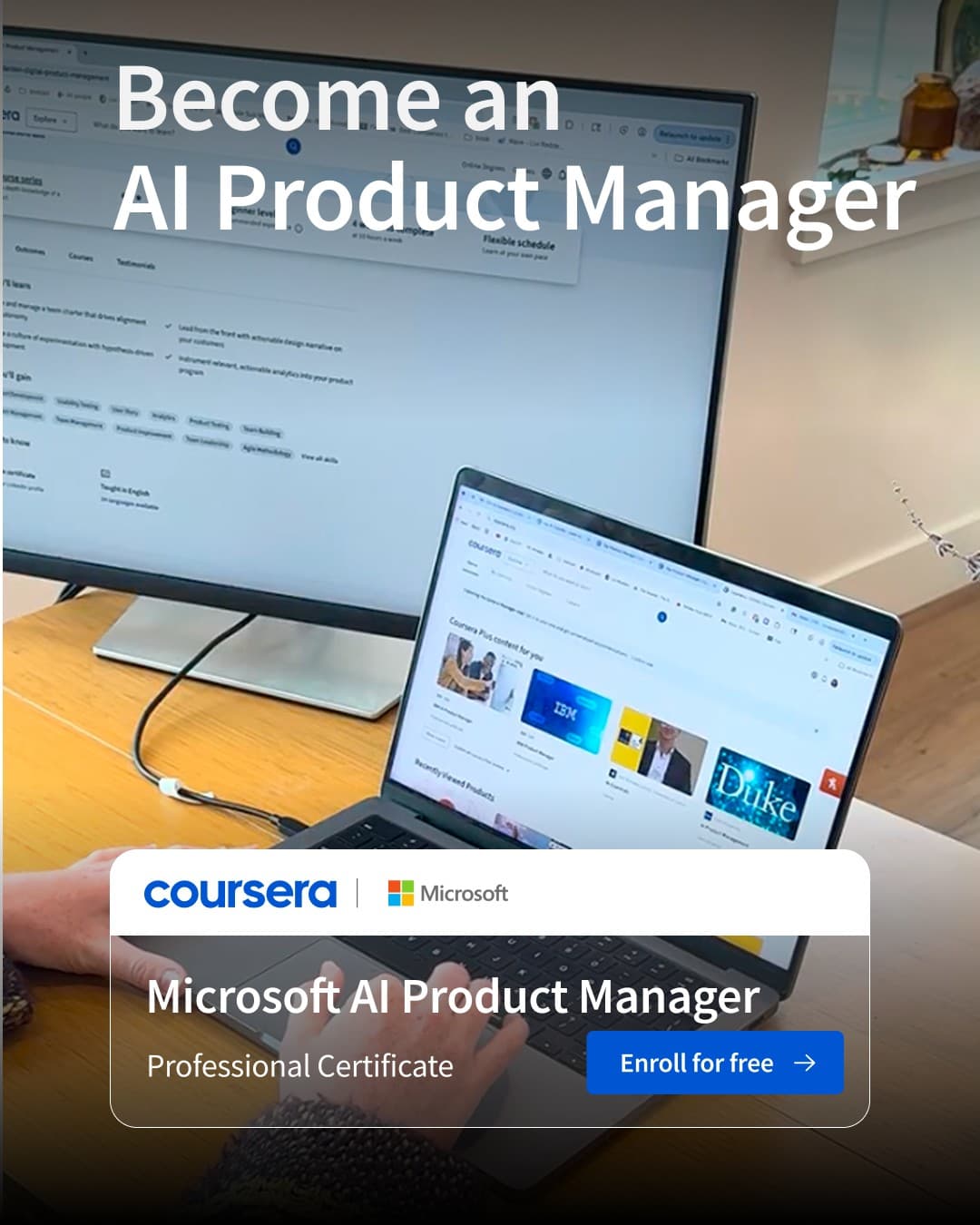 Coursera · Lifestyle Image ad