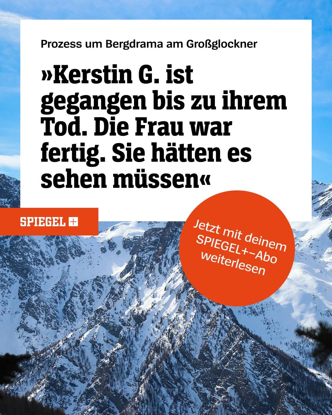 DER SPIEGEL · Press ad