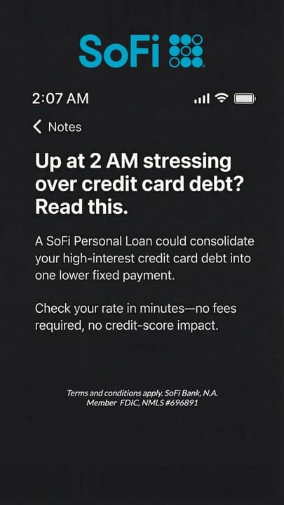 SoFi · Notes App ad