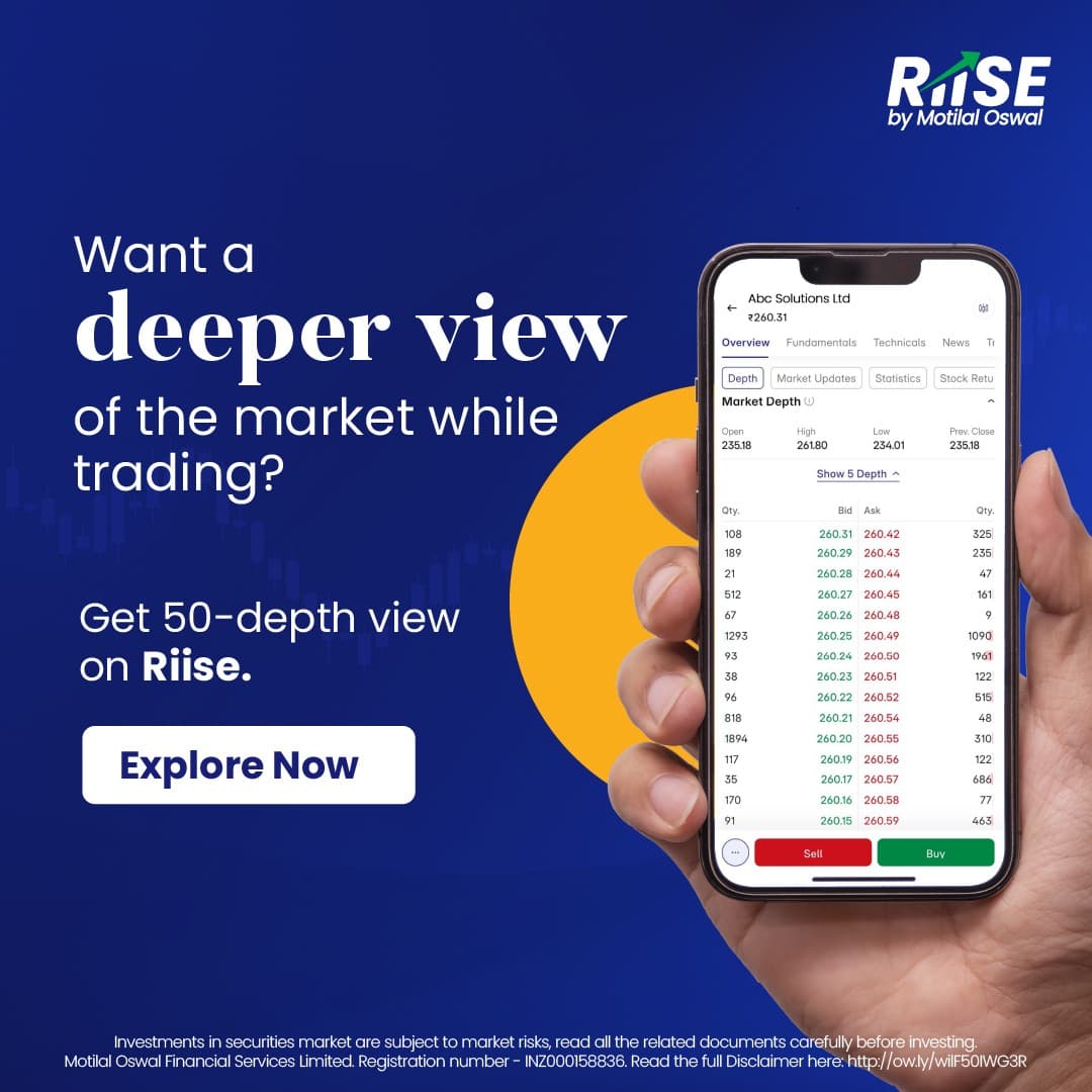 Motilal Oswal Financial Services Ltd · Product UI Demo ad