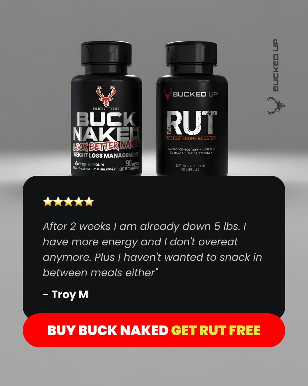 Bucked Up · Review ad