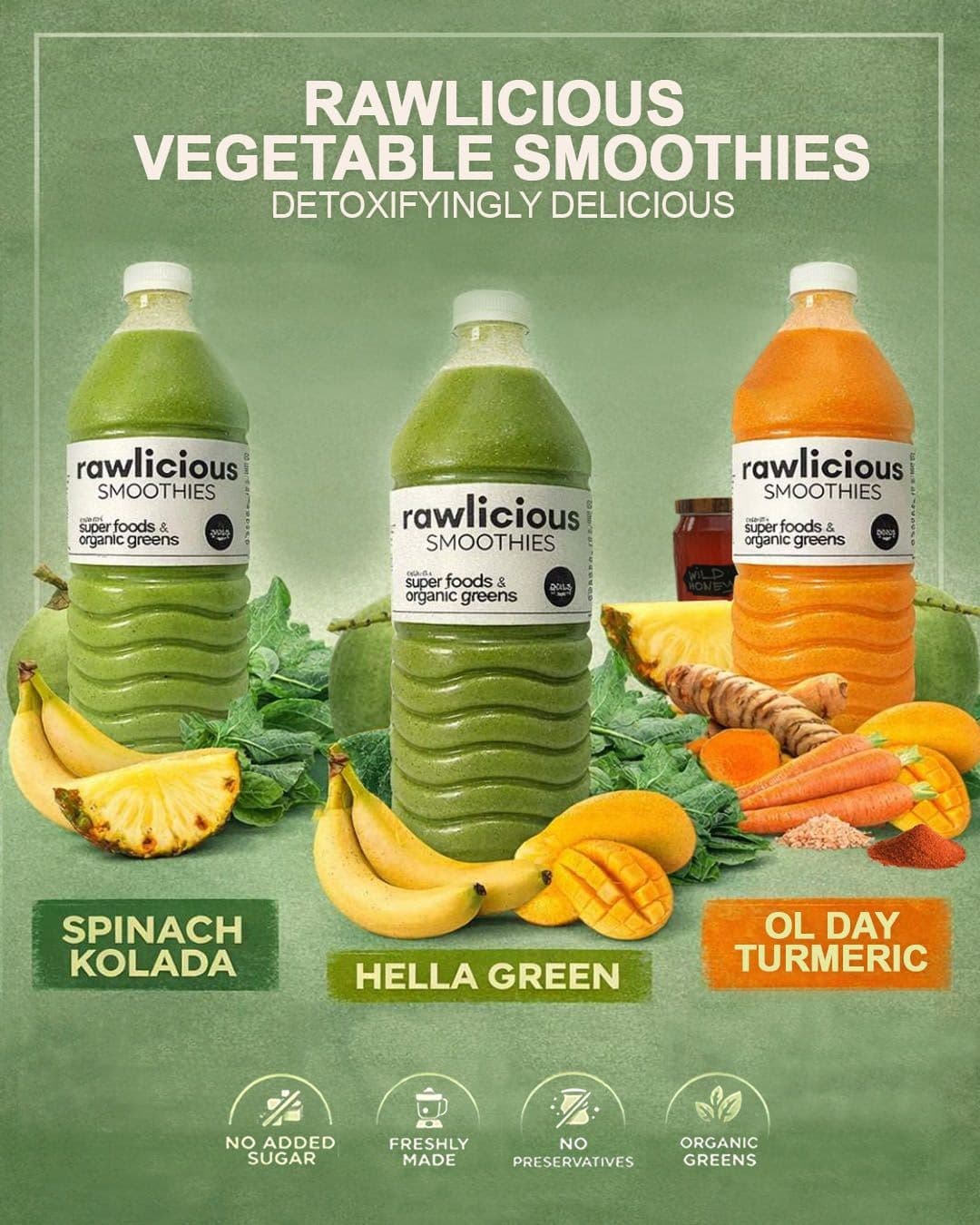 Rawlicious Smoothies Detox · Product Image ad