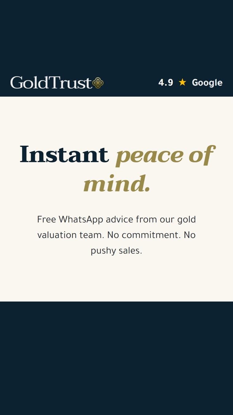 GoldTrust · Text-led Statement ad