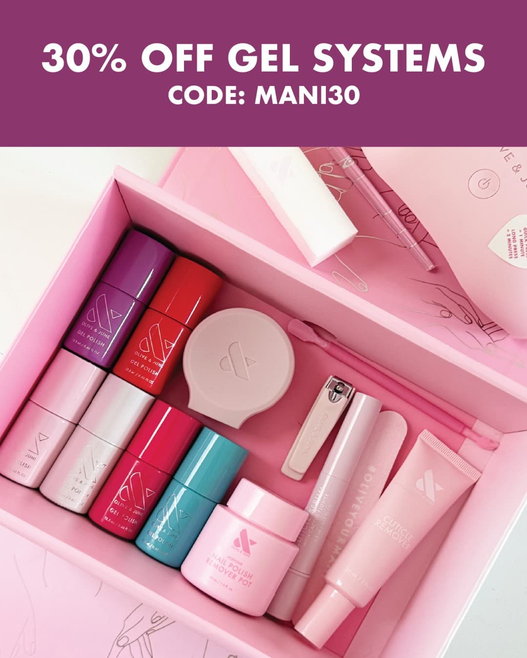 Olive & June · Offer-First Banner ad