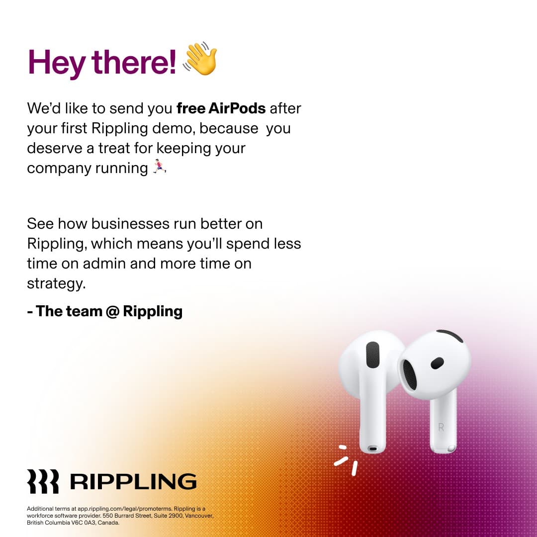Rippling · Letter ad