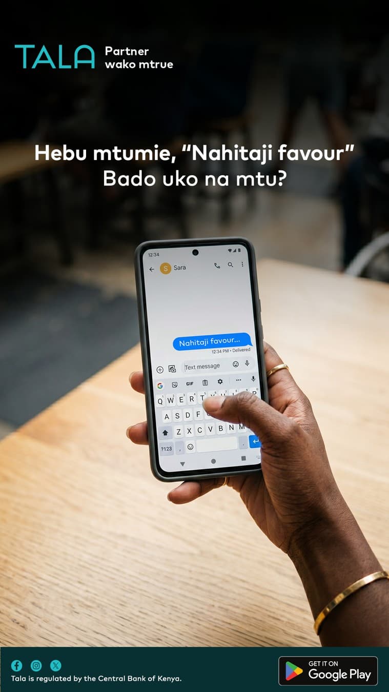 Tala · Text Message ad