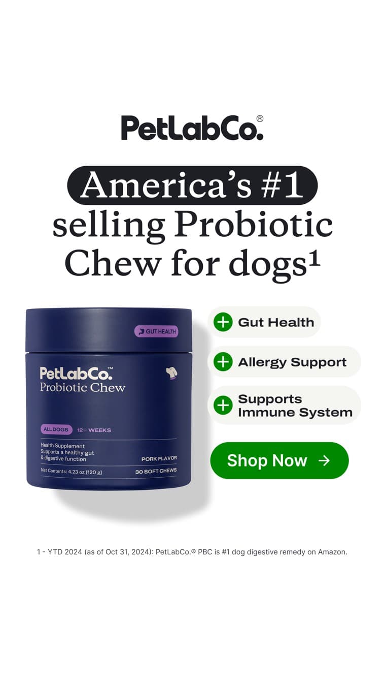 PetLab Co. · Feature Benefit Pointout ad