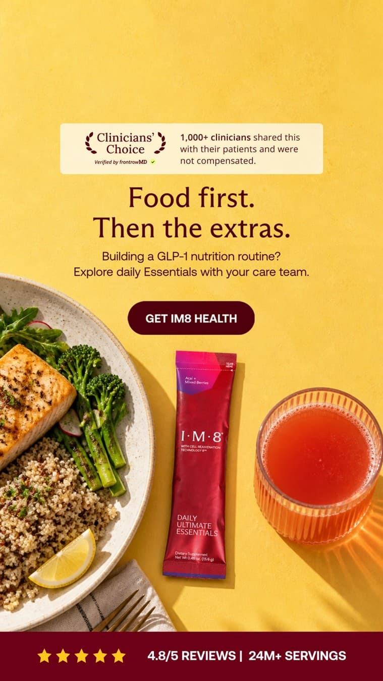IM8 Health · Flatlay ad