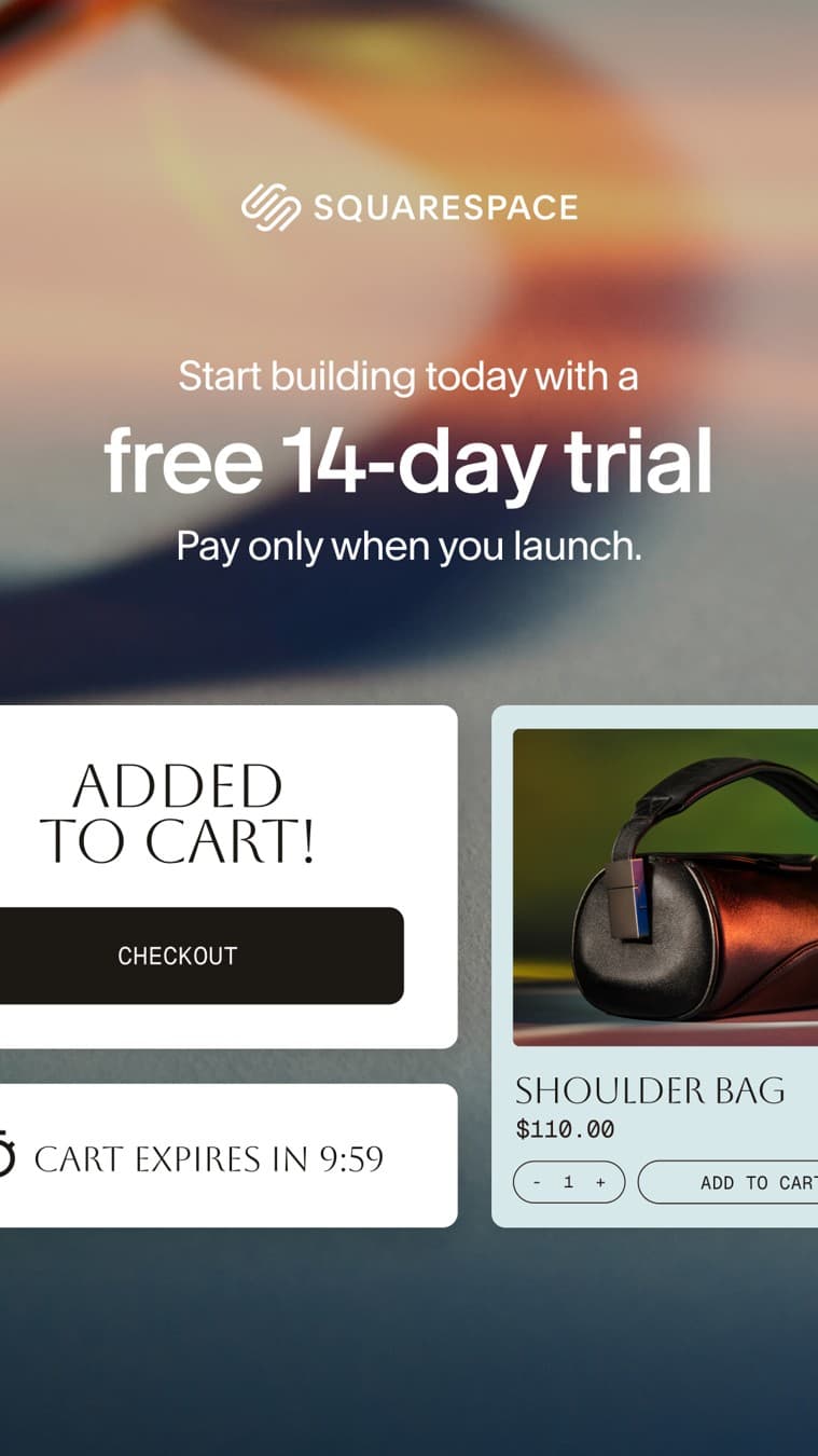 Squarespace · Offer-First Banner ad