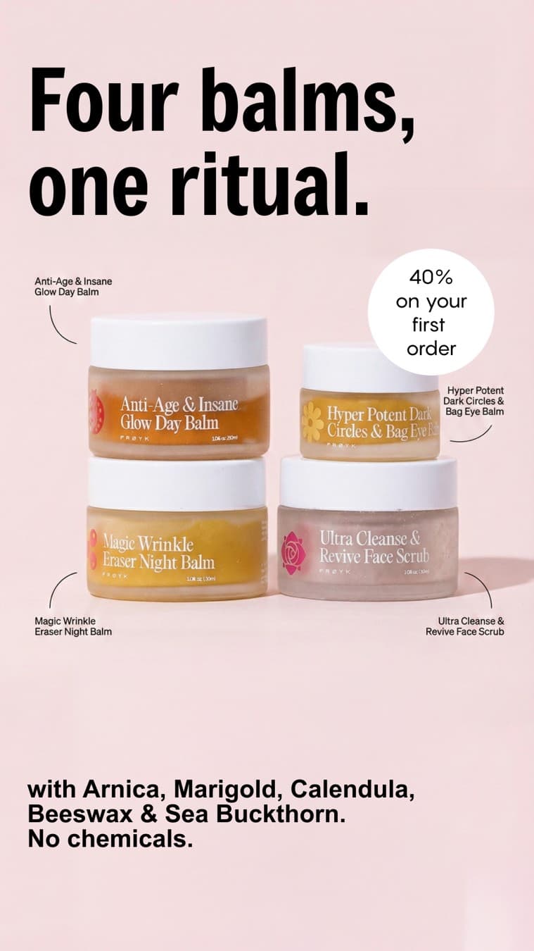Frøya Organics · Feature Benefit Pointout ad