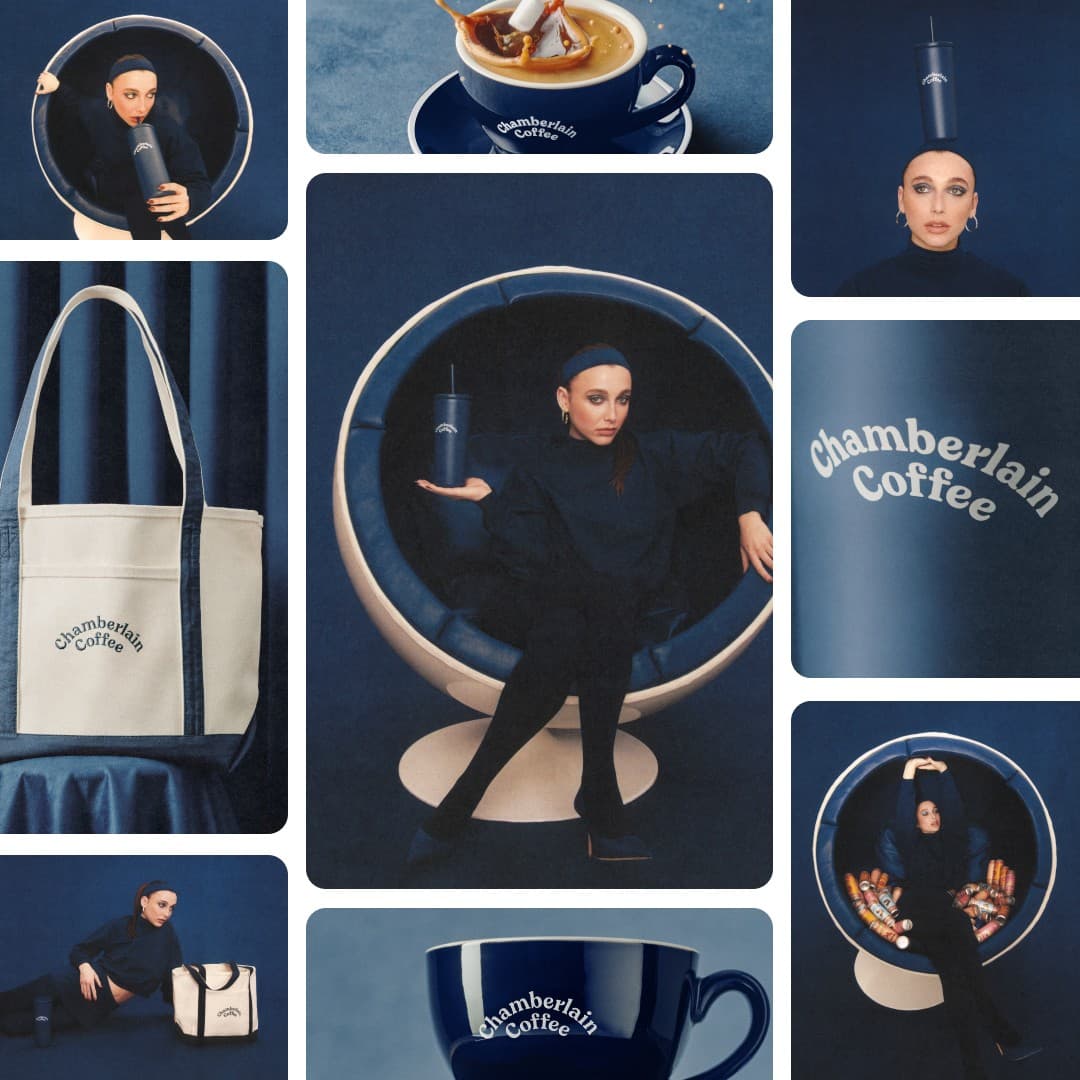 Chamberlain Coffee · Collage ad