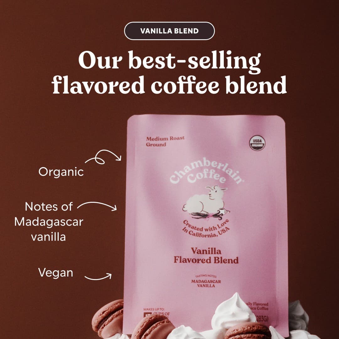 Chamberlain Coffee · Feature Benefit Pointout ad