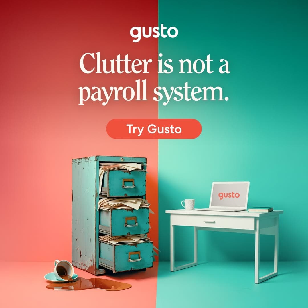 Gusto · Before and After ad