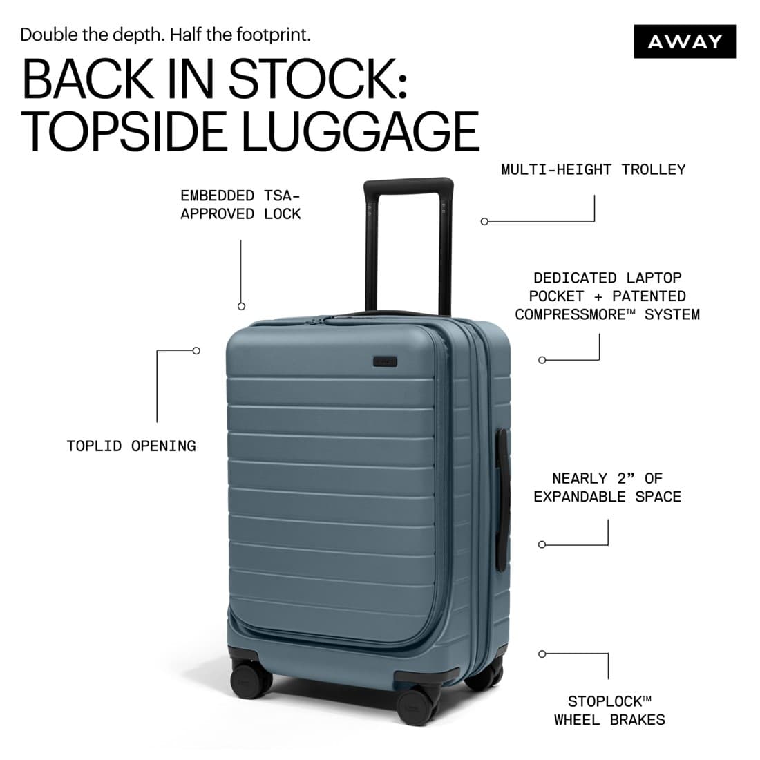 Away · Feature Benefit Pointout ad