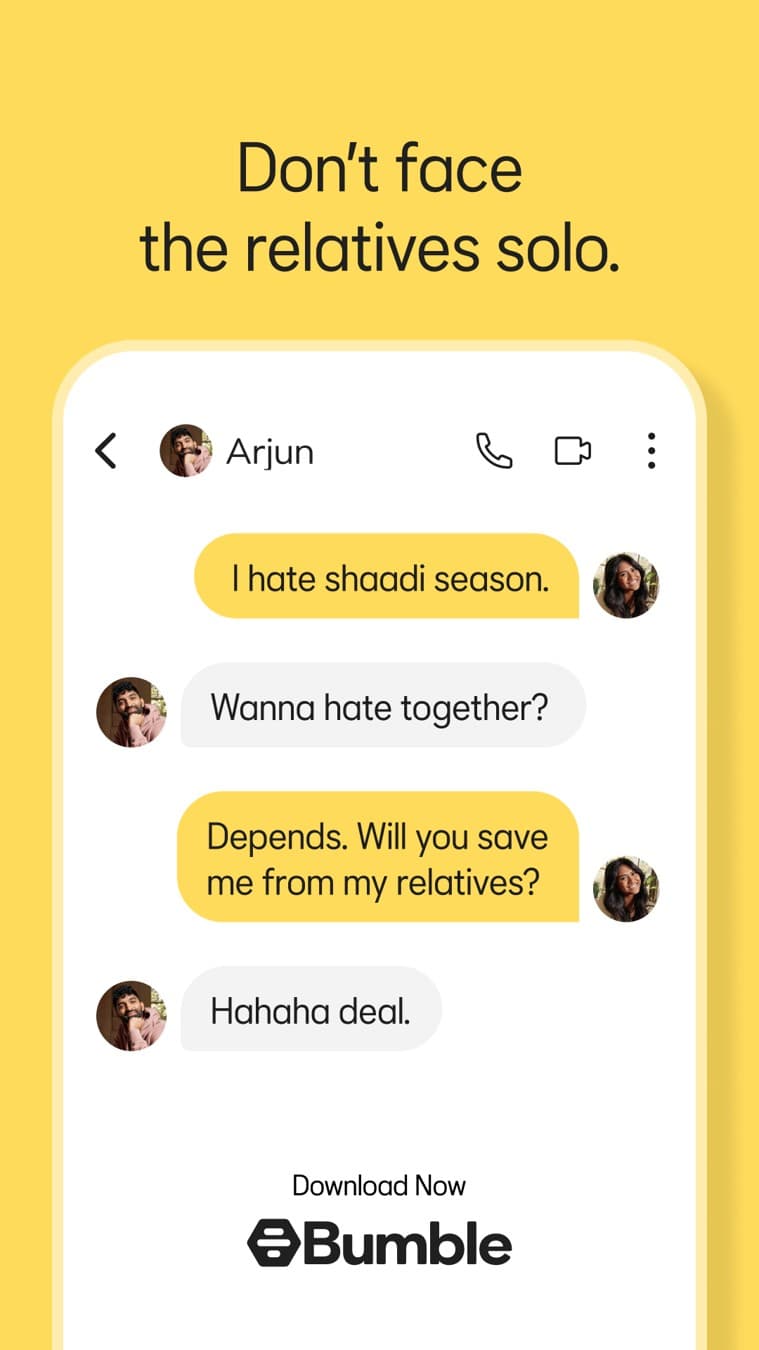 Bumble · Text Message ad