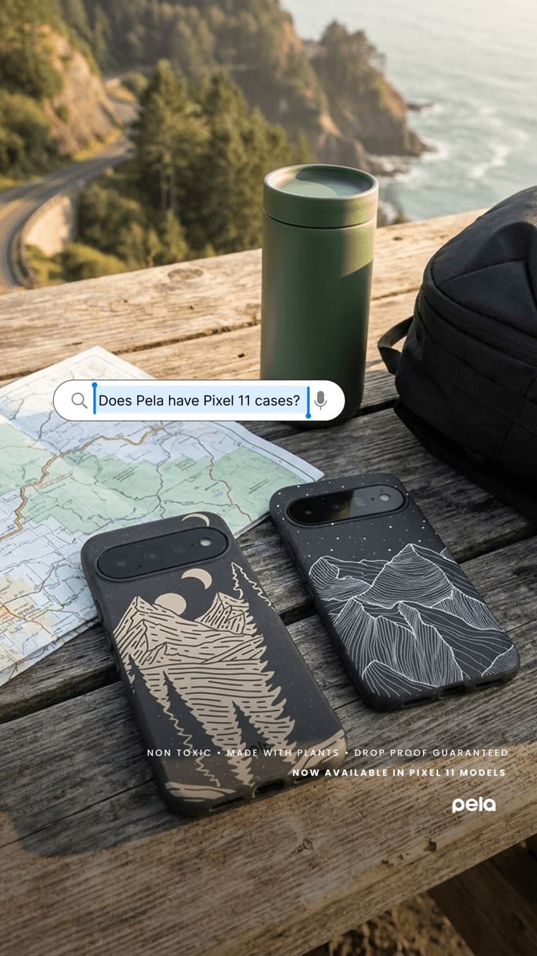 Pela Case · Native Search ad