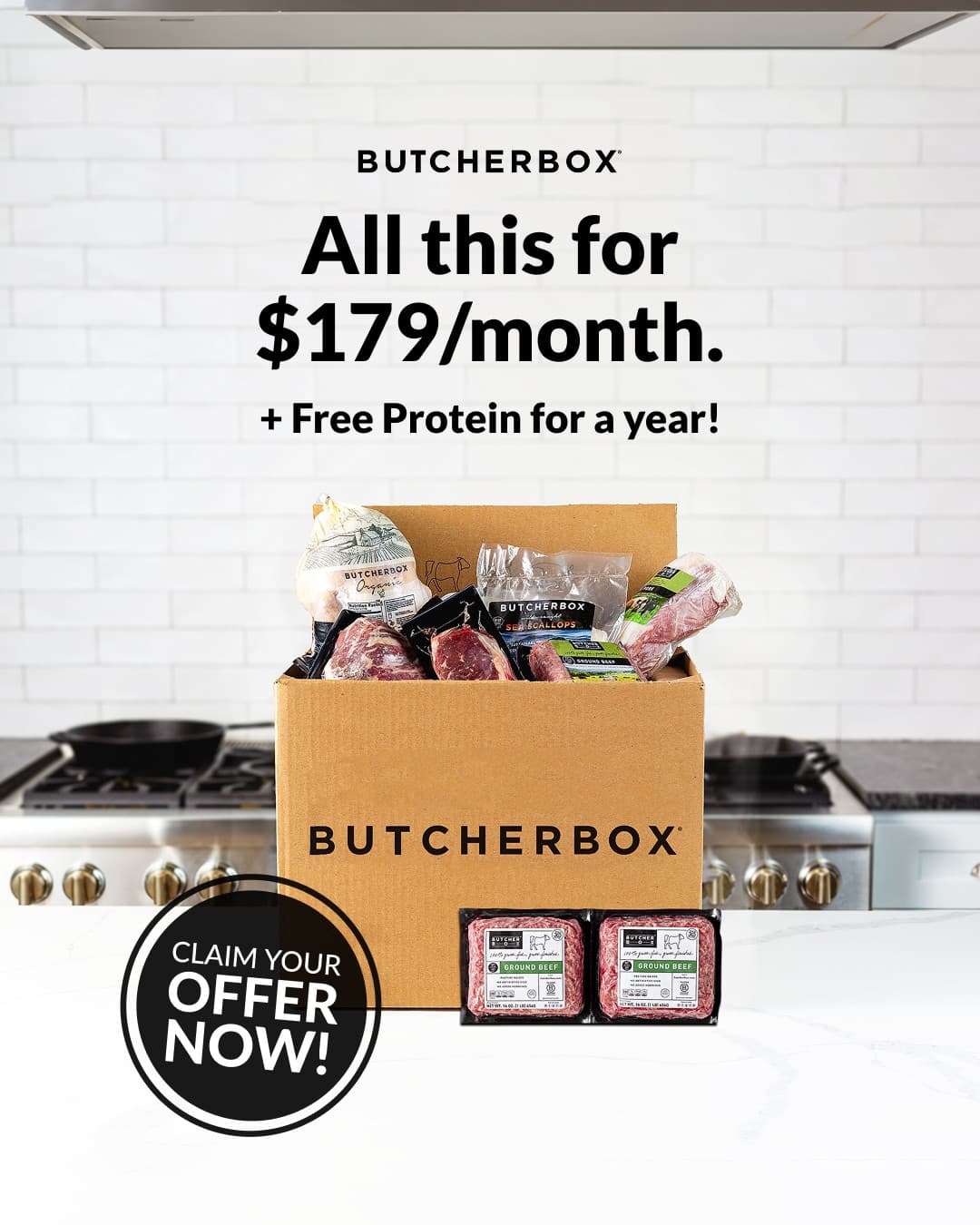 ButcherBox · Offer-First Banner ad