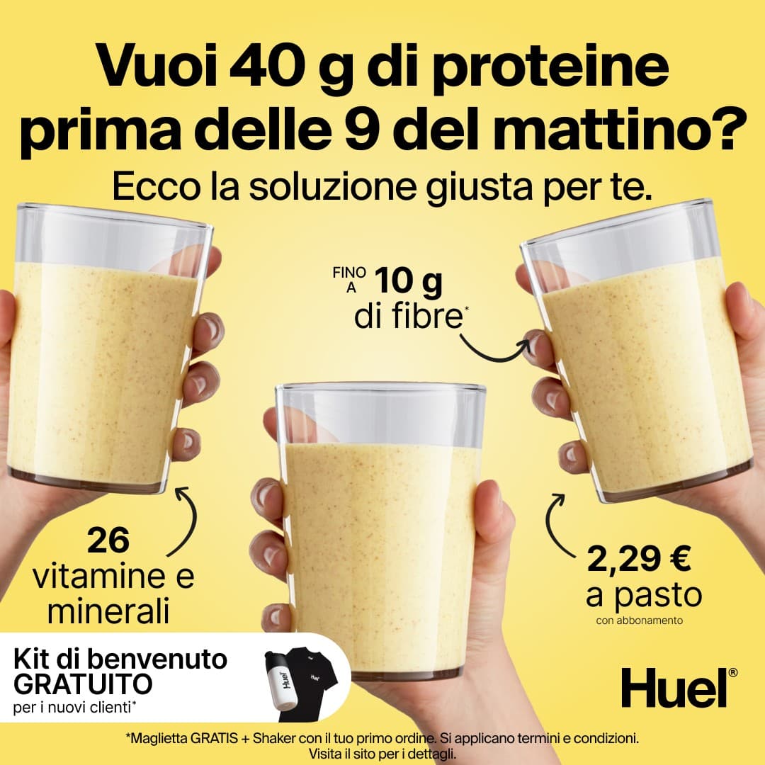 Huel · Feature Benefit Pointout ad