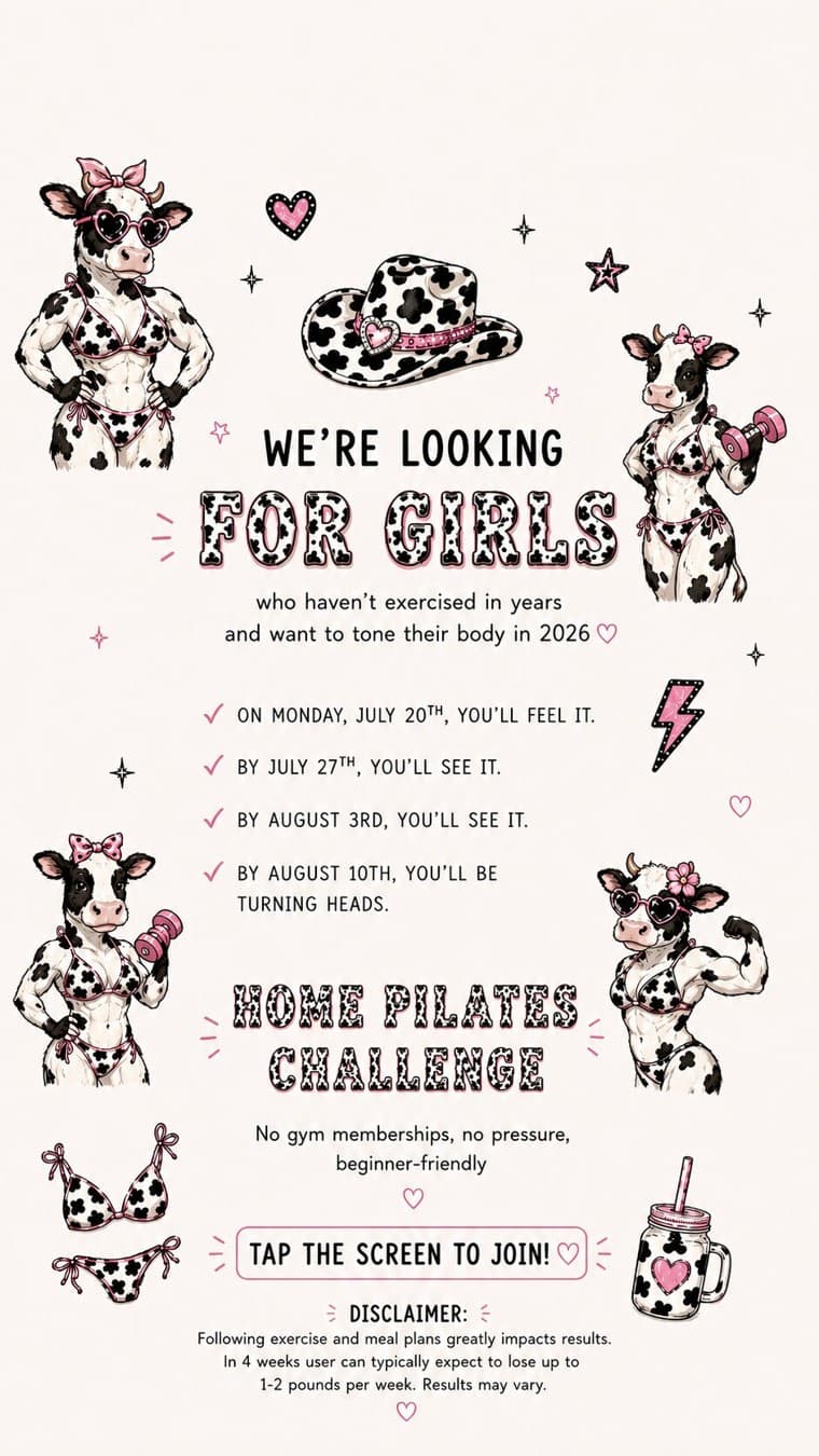 Lessie Fitness · Hand-Drawn ad